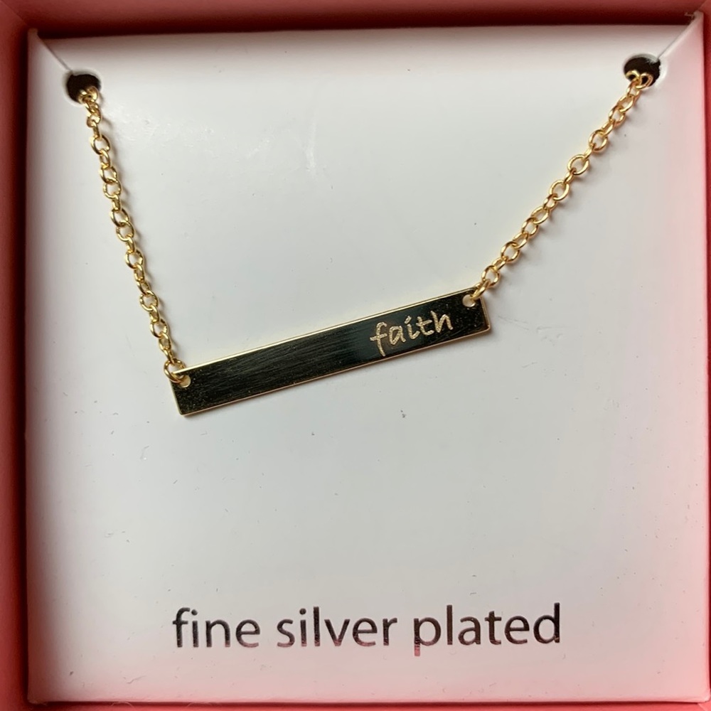 Faith Bar Necklace